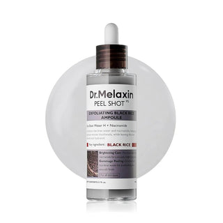 DR MELAXIN PEEL SHOT EXFOLIATING BLACK RICE AMPOULE 80 ML