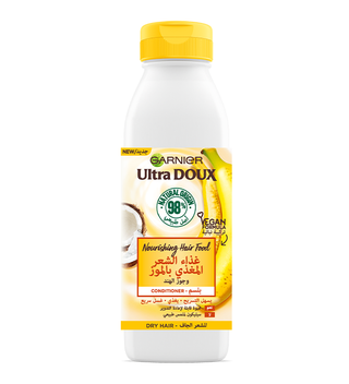 Garnier Ultra Doux – Hair Food – Après Shampooing nourissant à la banane pour cheveux secs – 350ml