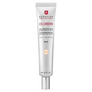 CC Crème Erborian SPF30 teinte Porcelain pour peau très claire, fini naturel lumineux et teint unifié