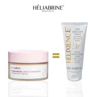 HELIABRINE HYDRA-PERLEE CREME HYDRATANTE 50ml = Facial exfoliating care 75 ml offert