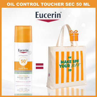 EUCERIN SUN PROTECTION OIL CONTROL GEL-CRÈME SPF50+ 50 ML = TOTE BAG OFFERT