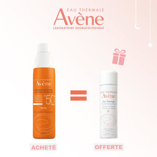 AVENE SOLAIRE EAU THERMAL SPRAY SPF50+ 200 ML = EAU THERMALE OFFERTE