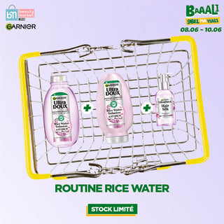 Garnier ultra doux routine rice water serum + apsh 200ml + shampoing 200ML