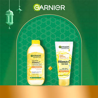 Garnier Eau Micellaire Nettoyante Démaquillante Vitamine C 400ml + Gel nettoyant Fast Bright