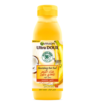 Garnier Ultra Doux – Hair Food – Shampooing nourissant à la banane pour cheveux secs – 350ml