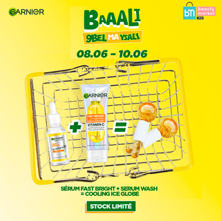 Garnier Sérum Fast Bright 15ml+ Serum Wash 100ml = Cooling Ice Globe OFFERT