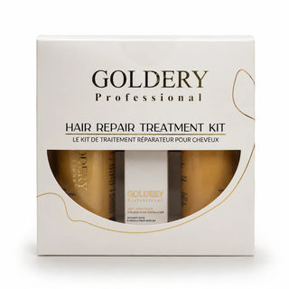 Goldery Professional Kit Hair Repair Treatment Shampooing 250ml + Mask 250ml + Hair Gold Elixir 50ml