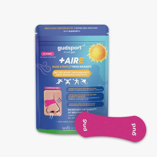 Gudslip Strips Nez Sport Rose 30 unités, bandelettes nasales adhésives roses pour le confort respiratoire pendant le sport, parapharmacie Maroc.
