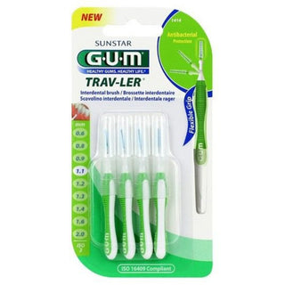 GUM Trav-Ler 4 Brossettes Interdentaires –  1,1 mm 1414