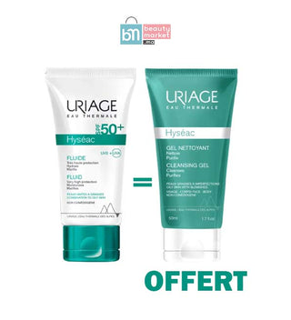 Uriage Hyseac Fluid Spf50 50ml = Gel nettoyant 50ml Offert