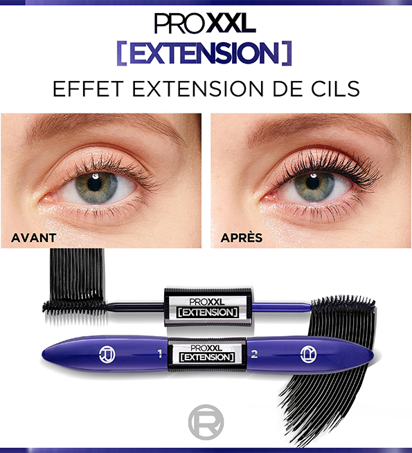 L'Oréal Paris -Mascara XXL Extension = Mini khol + paradise mascara OFFERTS
