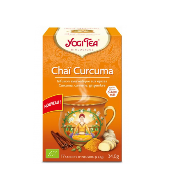 YOGI Tea CHAI CURCUMA 17 Sachets 100% Bio