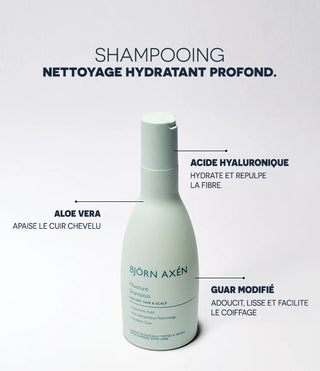 BJORN AXEN PACK MOISTURE INTENSE SHAMPOOING + CONDITIONER 250ML + SERUM