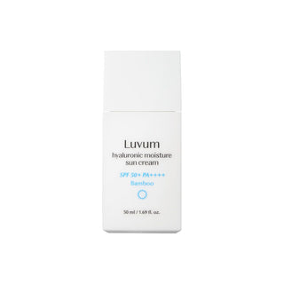 Luvum Bamboo Hyaluronic Moisture Suncream 50ml – crème solaire hydratante SPF50+ à l’extrait de bambou et acide hyaluronique