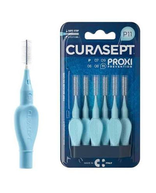 Curasept Proxi BID P11, brossettes interdentaires pour le nettoyage des espaces entre les dents, disponibles sur BeautyMarket parapharmacie Maroc.