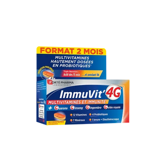 Forté Pharma ImmuVit’4G Multivitamines et Immunité – 60 Comprimés