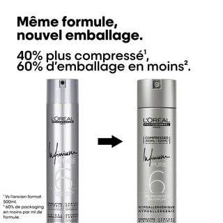 L'Oréal Professionnel Infinium Pure 6 Flexible Flexible Lacquer 500ml