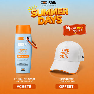 ISDIN Fotoprotector Fusion Gel Sport SPF50+ 100ml = Casquette Offerte