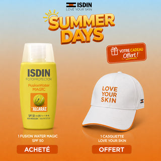 ISDIN Fotoprotector Fusion Water Magic by Alcaraz SPF50 50ml = Casquette Offerte