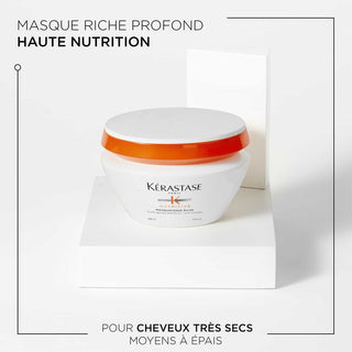 Kérastase Nutritive Masquintense Riche 200ml – Masque Nourrissant Cheveux Très Secs
