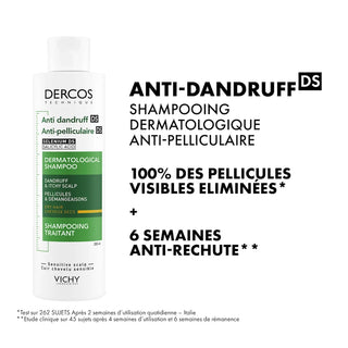 Vichy dercos shampooing antipelliculaire cheveux secs 200 ml = Serviette Cheveux OFFERTE