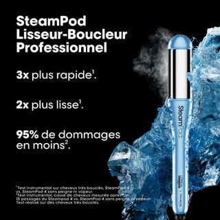 L'OREAL PROFESSIONNEL PACK STEAMPOD 4.0 GLACIAL UTOPIA EDITION LIMITEE =TROUSSE THERMORESISTANTE + SOIN LISSANT THERMO PROTECTEUR 50ML