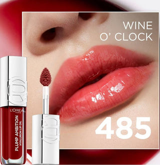 L'Oréal Paris LIP OIL PLUMP AMBITION 485 WINE O'CLOCK