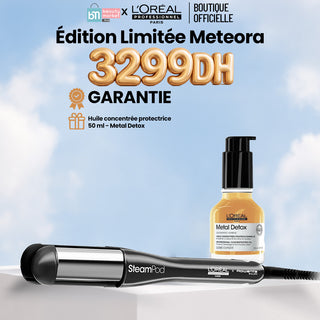 L'Oréal Professionnel SteamPod 4 Édition Limitée Meteora = Metal Detox huile concentre 50 ml Offert