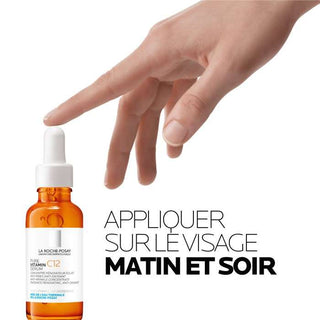 La Roche Posay pure vitamin C12 serum eclat 30ml = Mini Hyalu B5 10ML Offert