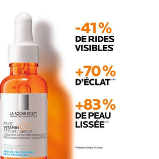 La Roche Posay pure vitamin C12 serum eclat 30ml = Mini Hyalu B5 10ML Offert