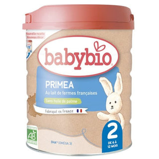 BABYBIO – LAIT BIO INFANTILE PRIMEA 2 POUR BEBE DE 6 MOIS A 12 MOIS