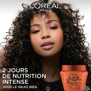 L'Oréal Paris Elseve Huile Extraordinaire Jojoba – Masque Nutrition Boucles à l'Huile de Jojoba – 290 ml