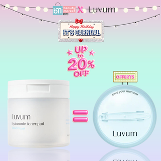 Luvum Witch Hazel Hyaluronic Toner Pad 130ml (60 Pads) = Toner Pad Case Offert