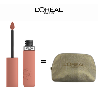 L'ORÉAL PARIS INFAILLIBLE MATTE RESISTANCE ROUGE À LÈVRES 601 WORTH IT = POUCH OFFERT
