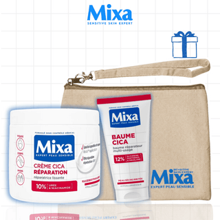 Mixa Crème Cica Réparation Réparatrice 400ml + Baume Cica Réparateur 50ml = Trousse Offerte