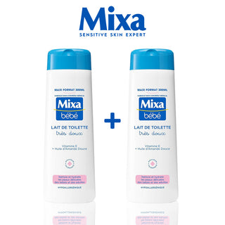 MIXA DUO LAIT DE TOILETTE TRÈS DOUX 300ML *2