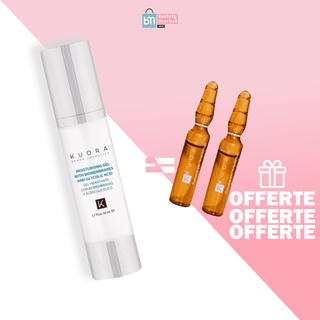 KUORA GEL HYDRATANT AUX BIOMEMBRANES ET A L'ACIDE GLYCOLIQUE SPF10 50ML= 2 Flash Ampoules OFFERTES