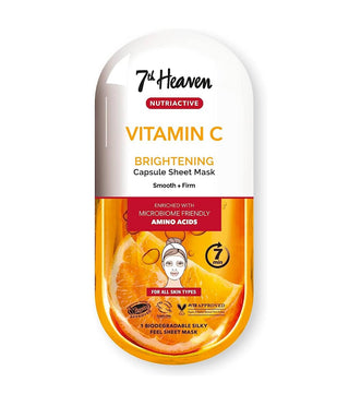 7TH HEAVEN VITAMIN C BRIGHTENING SERUM CAPSULE SHEET MASK