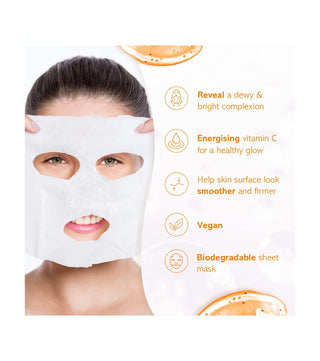 7TH HEAVEN VITAMIN C BRIGHTENING SERUM CAPSULE SHEET MASK