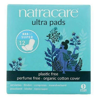 NATRACARE SERVIETTE ULTRA SUPER + WINGS 12