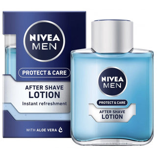 NIVEA MEN Protect & Care After Shave Lotion 100ml – soin après-rasage hydratant et apaisant, Beautymarket Maroc