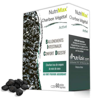 NUTRIMAX CHARBON VEGETAL ACTIVE 60 gelules