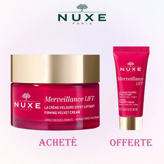 NUXE Crème Merveillance Lift Velours Effet Liftant, 50 ml = Mini CRÈME POUDRÉE OFFERT