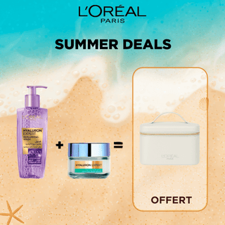 L'oréal paris hyaluron expert gel nettoyant oil control 200ml + hyaluron expert gel creme repulpant controle brillance 8h 50ml = Vanity OFFERTE