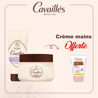 Cavaillès PACK: Crème Beurre Fondant Nourrissant 200ml +Cavaillès Gel Douche Fraîcheur de Lotus – 200ml = Crme mains OFFERTE
