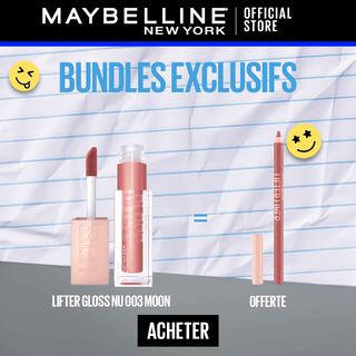 MAYBELLINE LIFTER GLOSS À LÈVRES REPULPANT 003 MOON = LIP LINER 007 BIG LIFT