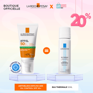 La Roche-Posay Anthelios Oil Control Invisible SPF50+ Peau M à G 50ml = Eau Thermale 50 ML OFFERT