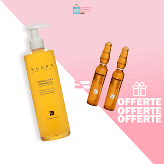 KUORA DERMO-GEL À L'HUILE OMEGA 3, 6 & 9 400 ML= 2 Flash Ampoules OFFERTES