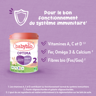 BABYBIO OPTIMA LAIT 2ER AGE 400G