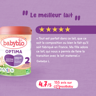 BABYBIO OPTIMA LAIT 2ER AGE 400G